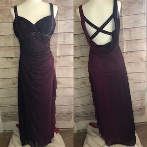 Beautiful purple sparkly formal gown